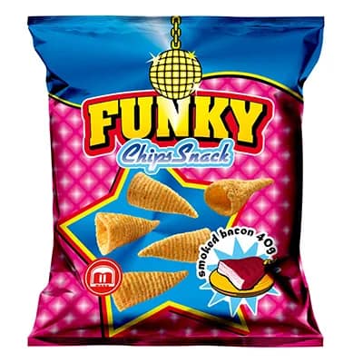 Funky crocante cu aromă de bacon afumat, 40g