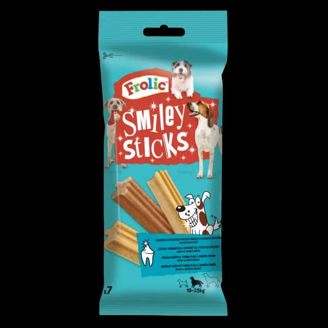 Frolic Smiley Sticks Dog Treats, Chicken & Beef, 7 pieces, 175g