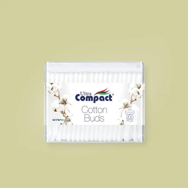 Bețișoare de urechi 200 buc. Ultra Compact