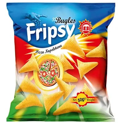 Fripsy margele 3D cu aroma de pizza 50g