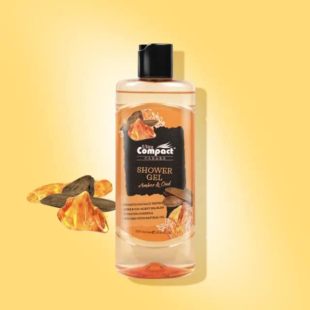 Gel de duș Amber & Oud 500 ml Ultra Compact