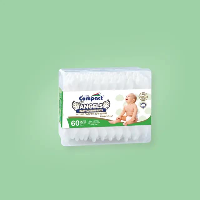 Bețișoare de urechi 60 buc. pentru copii Ultra Compact