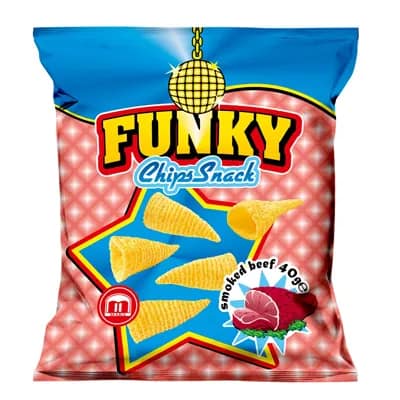 Snacksuri crocante Funky cu aromă de vită afumată 40g