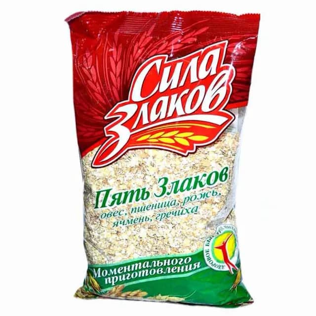 Fulgi din 5 cereale fără fierbere Sila Zlakov, 400 g (pungă)