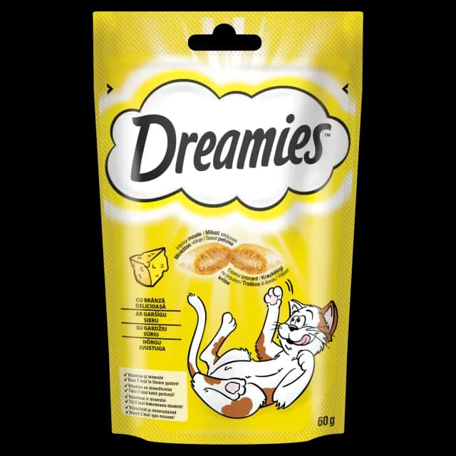 Dreamies recompense pentru pisici, cu branza delicioasa 60 g