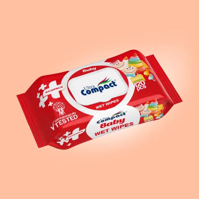 Влажные салфетки для детей Ecopack 120 шт. Ultra Compact