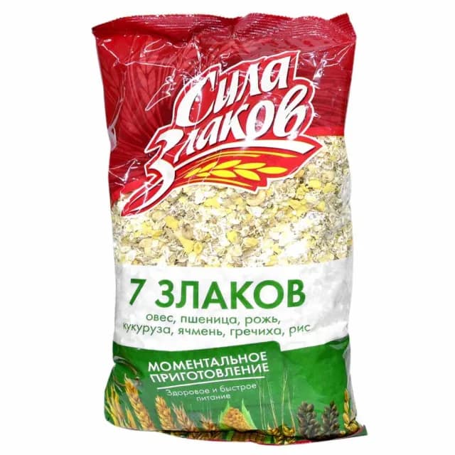 Fulgi din 7 cereale fără fierbere Sila Zlakov, 400 g (pungă)