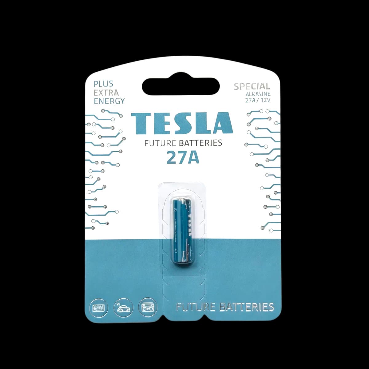 Baterie alcalină specializată Tesla 27A (8LR732 / A27 / 12V), 1 buc.