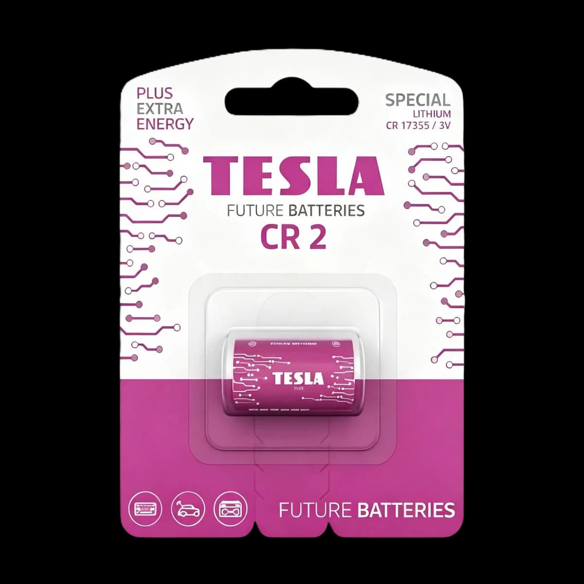 Tesla Lithium Photo Battery CR2 (CR17355 / 3V), 1 pc.