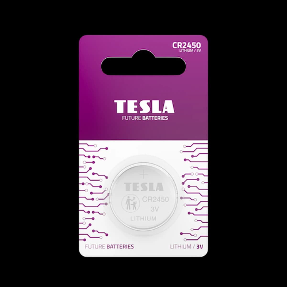 Baterii litiu de tip pastilă Tesla CR2450 (DL2450 / 3V), 4 buc.