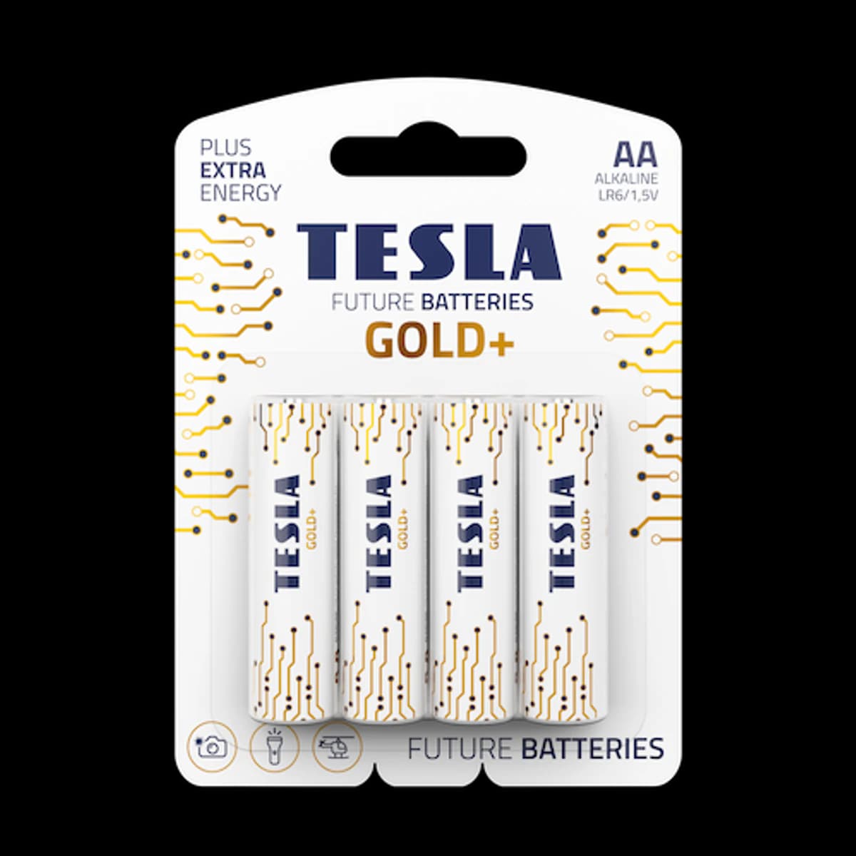 Baterii alcaline Tesla Gold+ AA 4 buc.