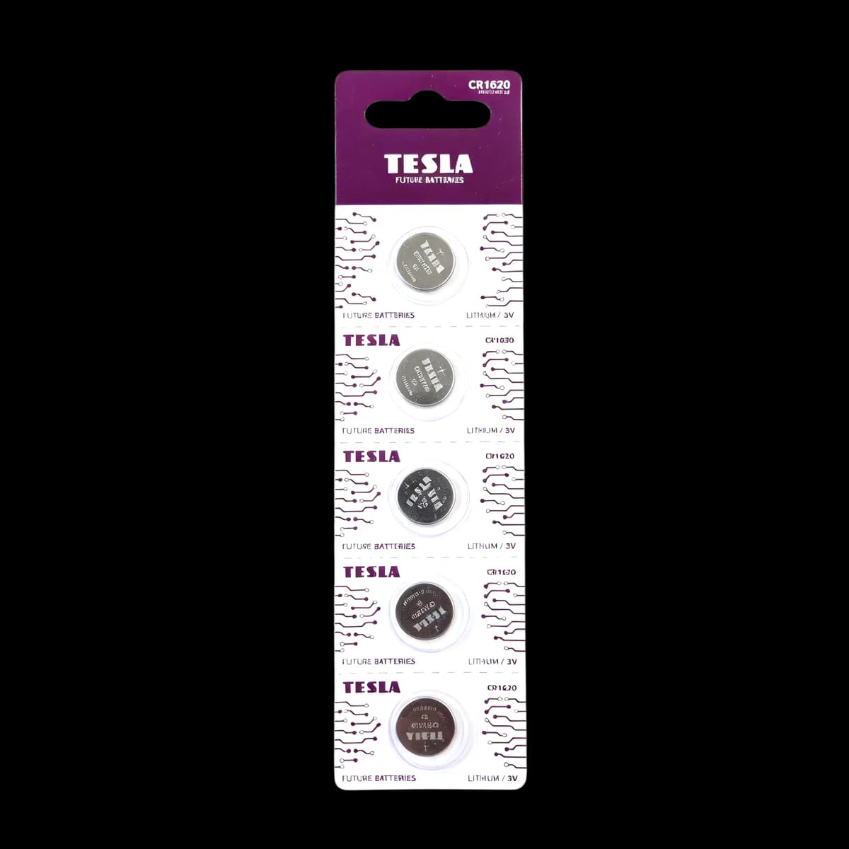 Tesla Lithium Coin Cell Battery CR1620 (3V), 1 pc.