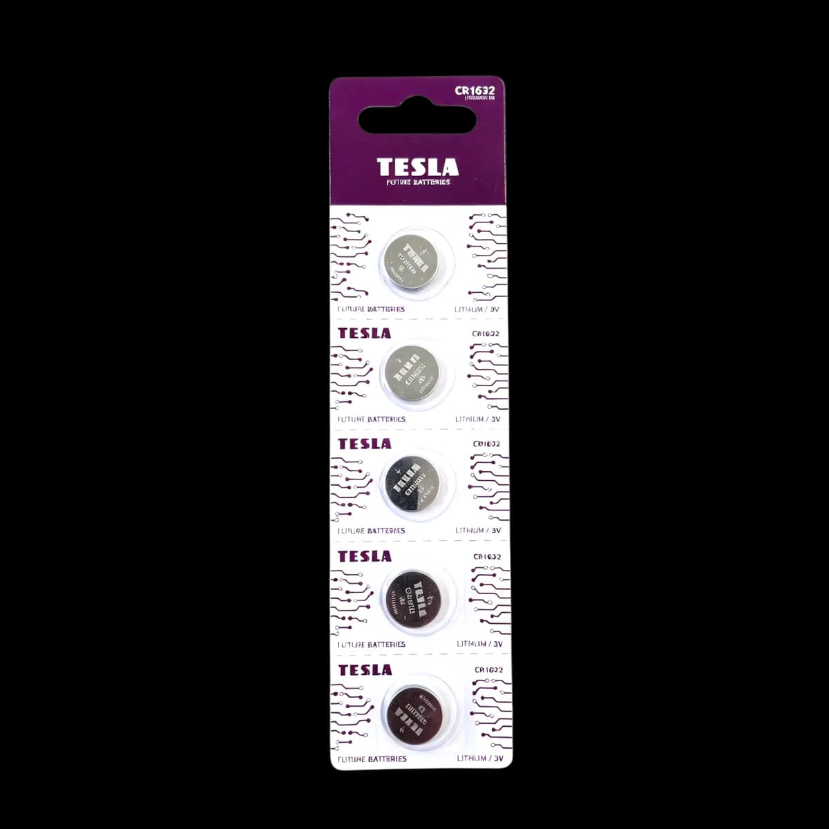 Tesla Lithium Coin Cell Battery CR1632 (3V), 1 pc.