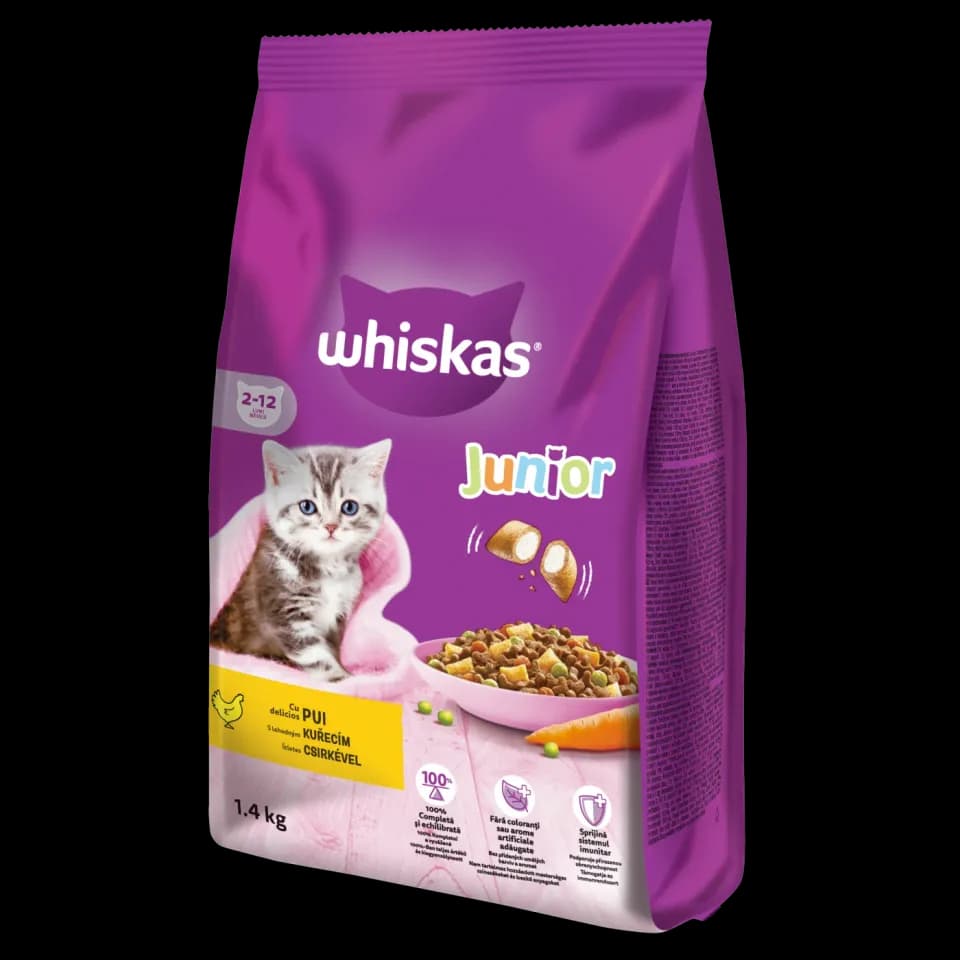Whiskas Dry Food for kittens, Chicken, 1.4kg
