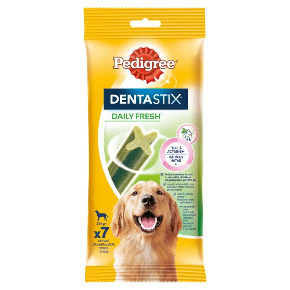 Pedigree DentaStix batoane dentare pentru caini de talie mare, cu eucalipt, 270g
