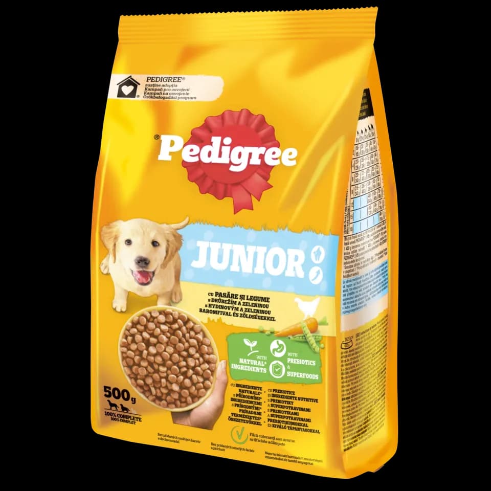 Pedigree Dry Food for puppies of medium and large breeds, Poultry & Vegetables, 500g