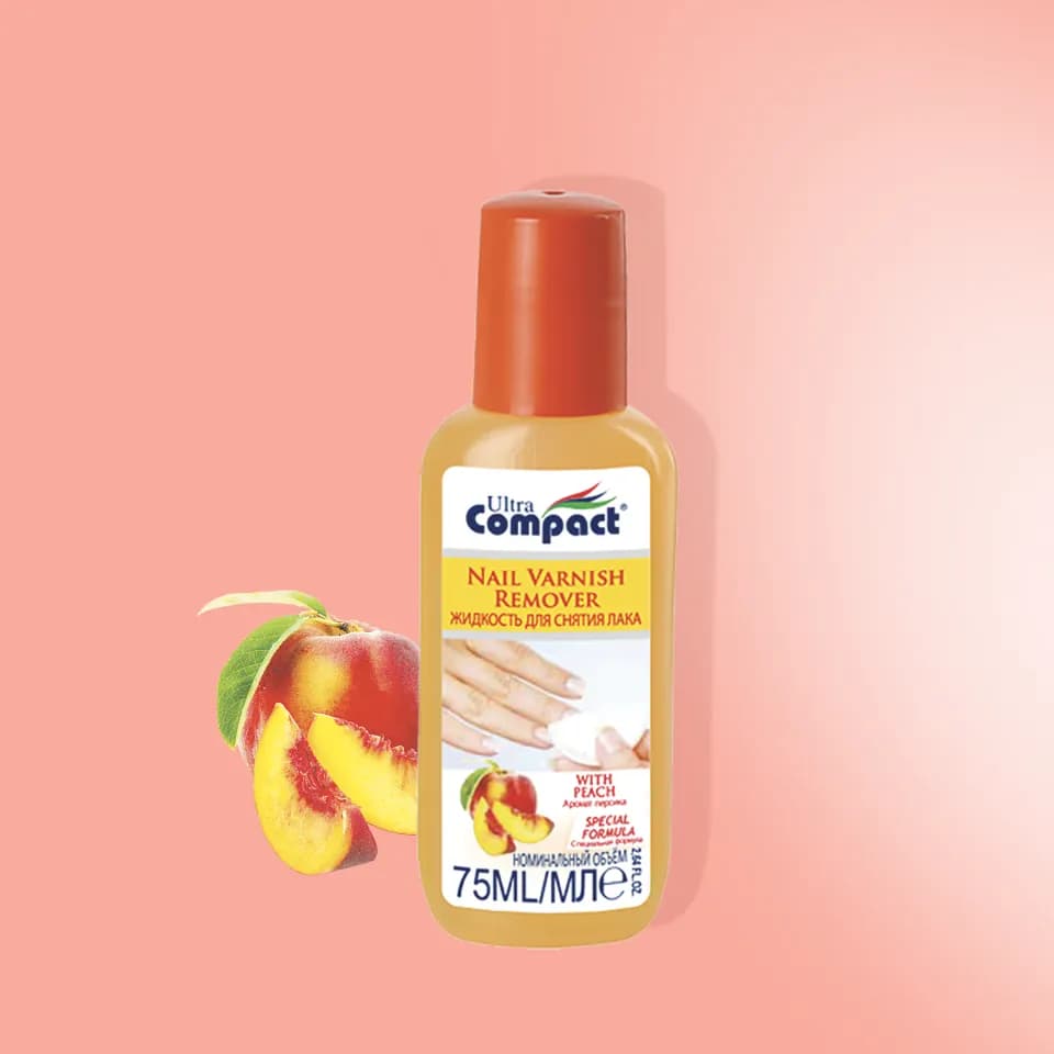Nail Polish Remover Peach 75 ml Ultra Compact