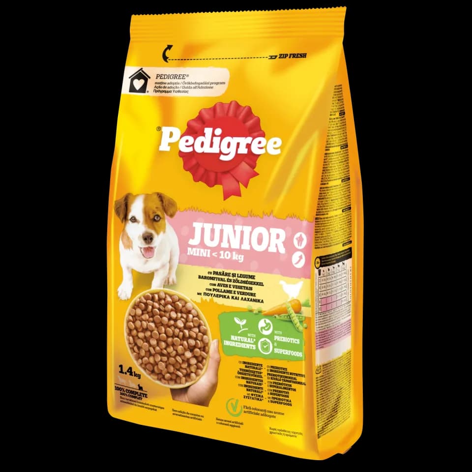 Pedigree Dry Food for puppies of small breeds, Poultry & Vegetables, 1.4kg