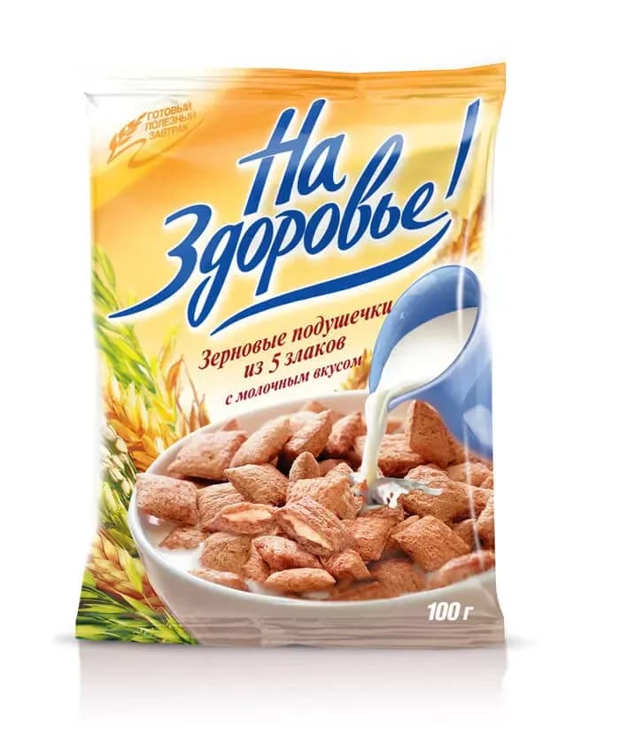 Pernuțe din Cereale cu Umplutură de Lapte Na Zdorovie 100g