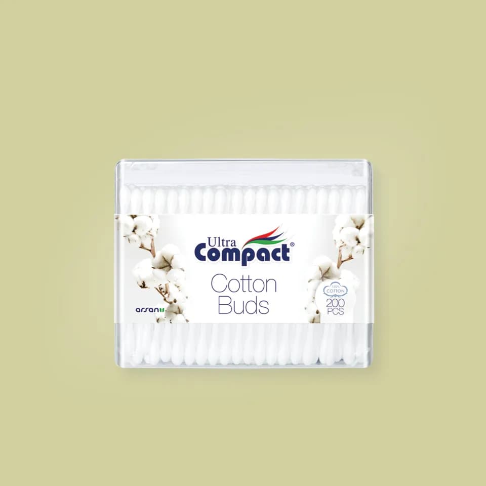 Bețișoare de urechi 200 buc. Ultra Compact