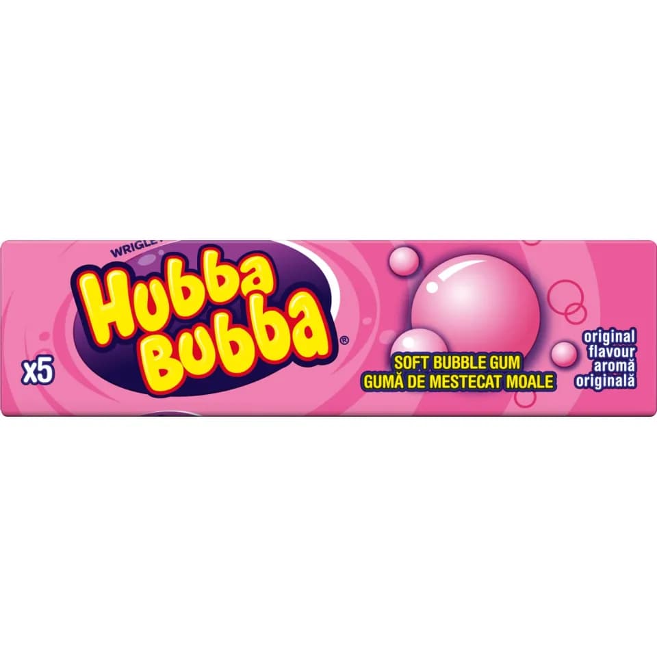 HUBBA BUBBA Original - Bubble Gum - 5 cubes - 35g
