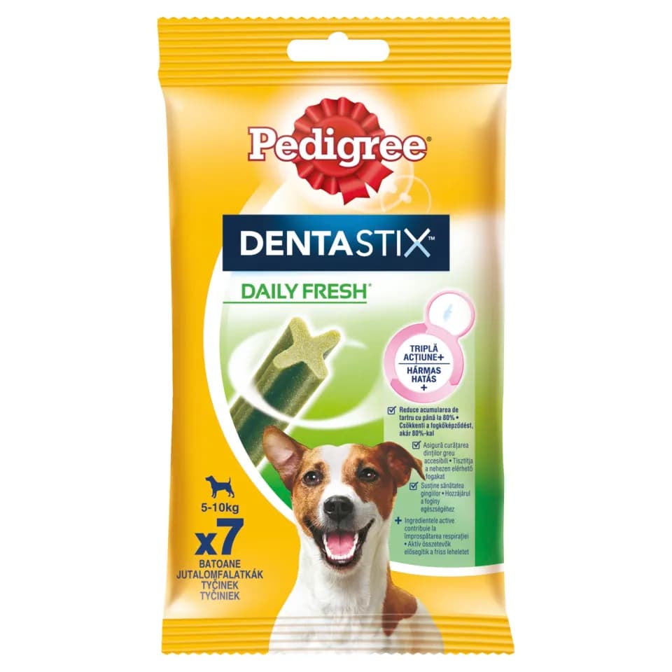 Pedigree DentaStix Fresh Dental Treats for Small Dogs, 7 pieces, 110g