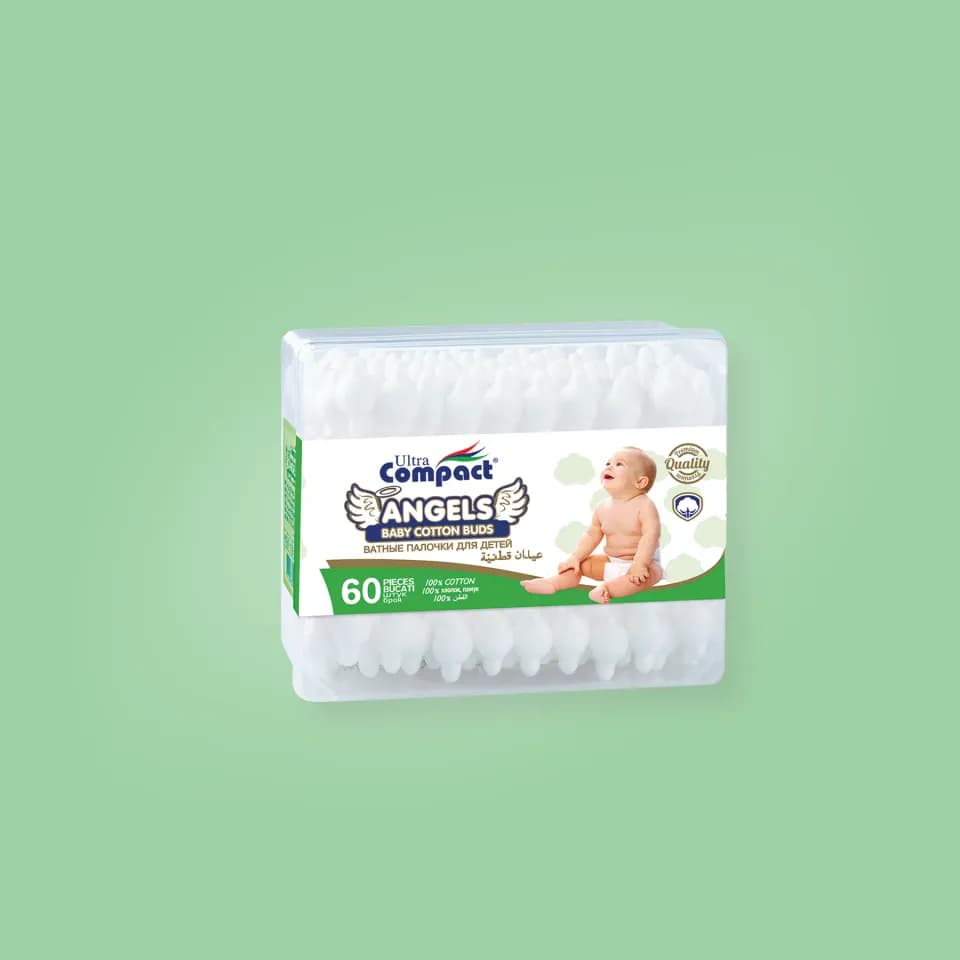 Bețișoare de urechi 60 buc. pentru copii Ultra Compact