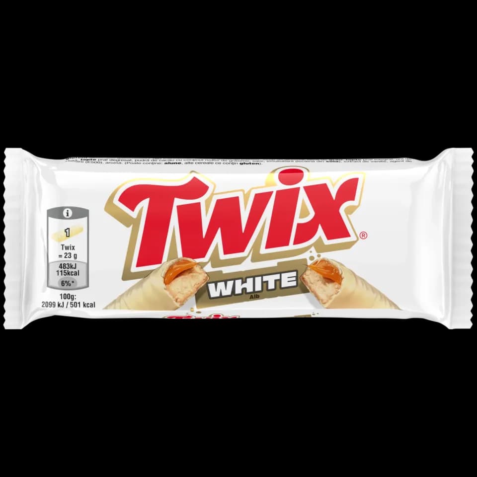 Twix White baton în ciocolată albă, 46 g