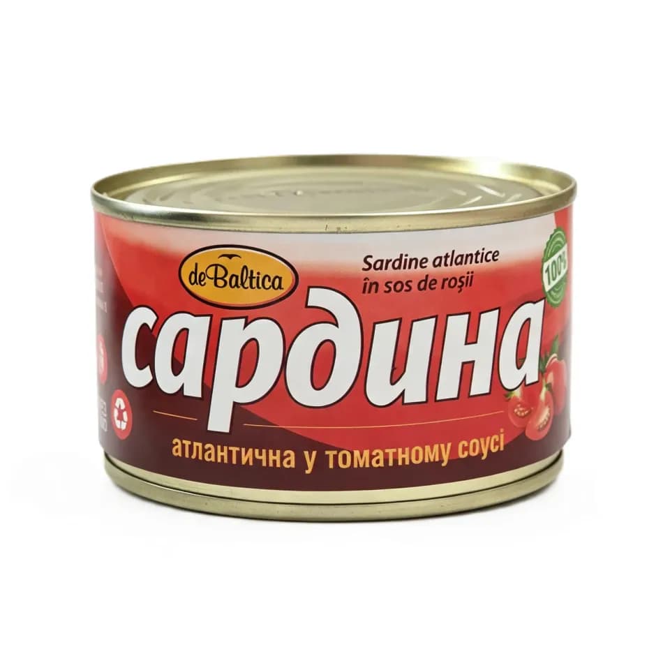 De Baltica Sardine atlantice în sos de roșii 240g