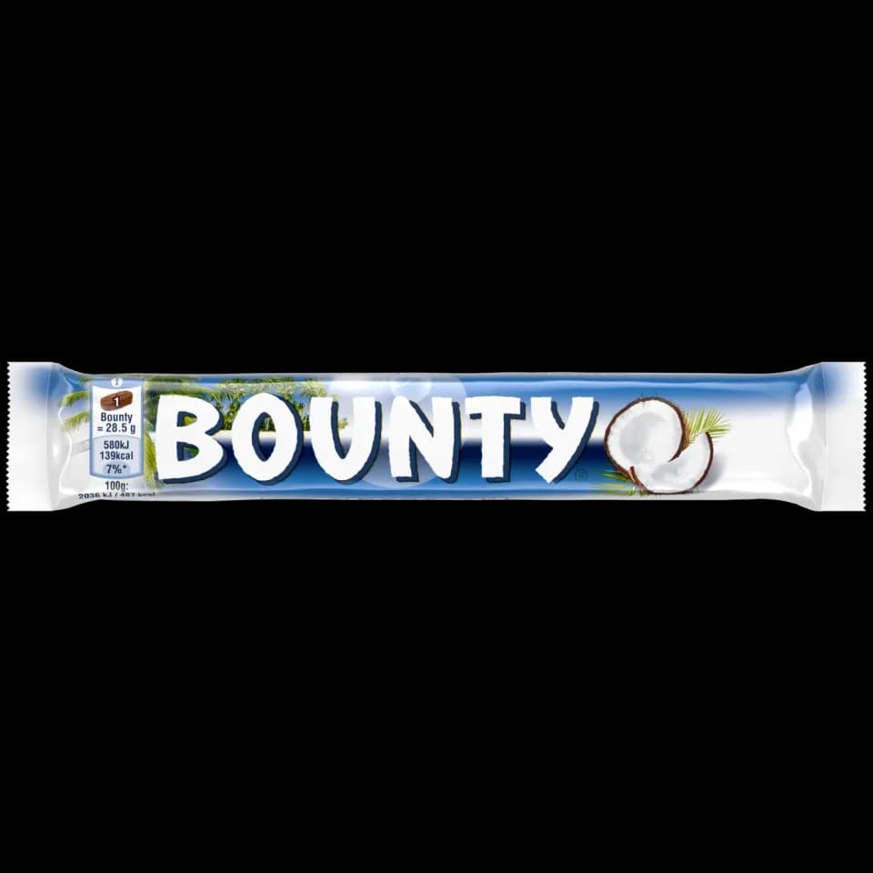 BOUNTY Milk Standard - Chocolate Bars with Coconut filling 57g