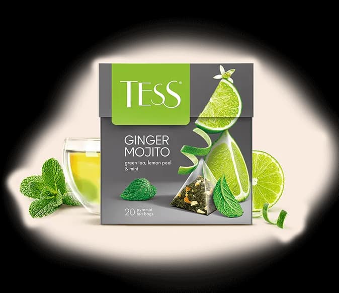 Ceai Tess Ginger Mojito, 20 plicuri