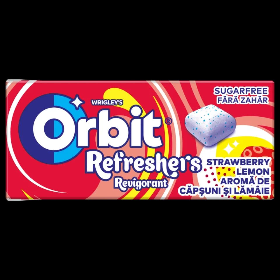 ORBIT Refresher - Sugar-Free Chewing Gum Strawberry Lemon - 8 pieces- 17,9g