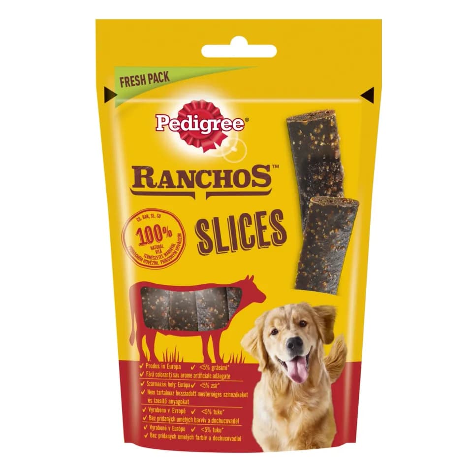 Pedigree Ranchos Dog Treats, Beef, 60g