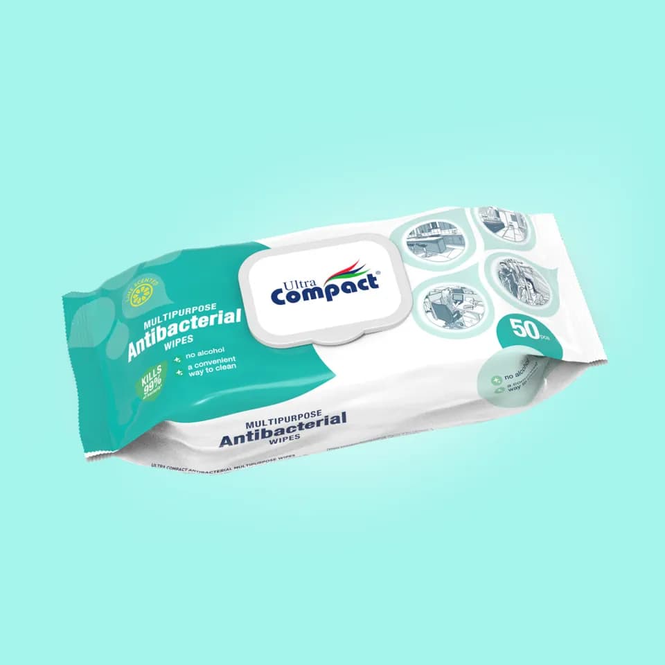 Șervețele umede Antibacteriene 50 buc. Ultra Compact