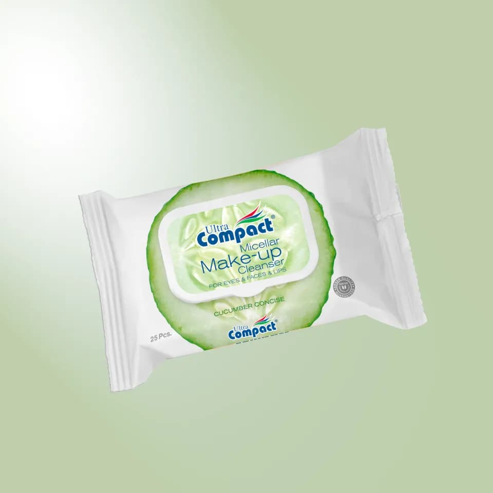 Ultra Compact Micellar Make-up Remover Wet Wipes, 25 pcs.