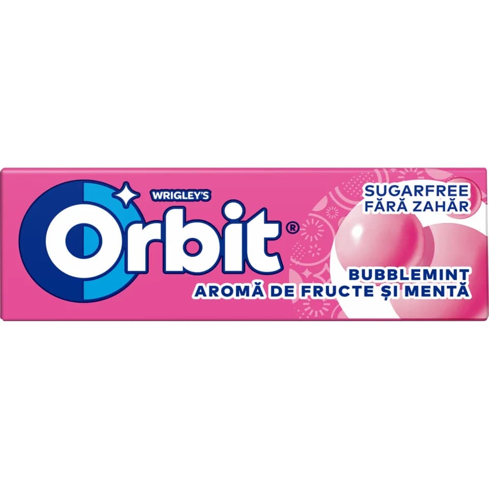 ORBIT Bubblemint - Sugar-Free Chewing Gum - 10 pieces - 14g