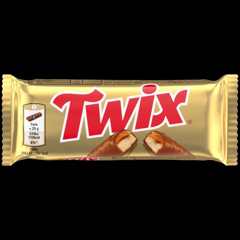 TWIX Twin - Milk Chocolate covered Biscuit with Caramel - 50g
