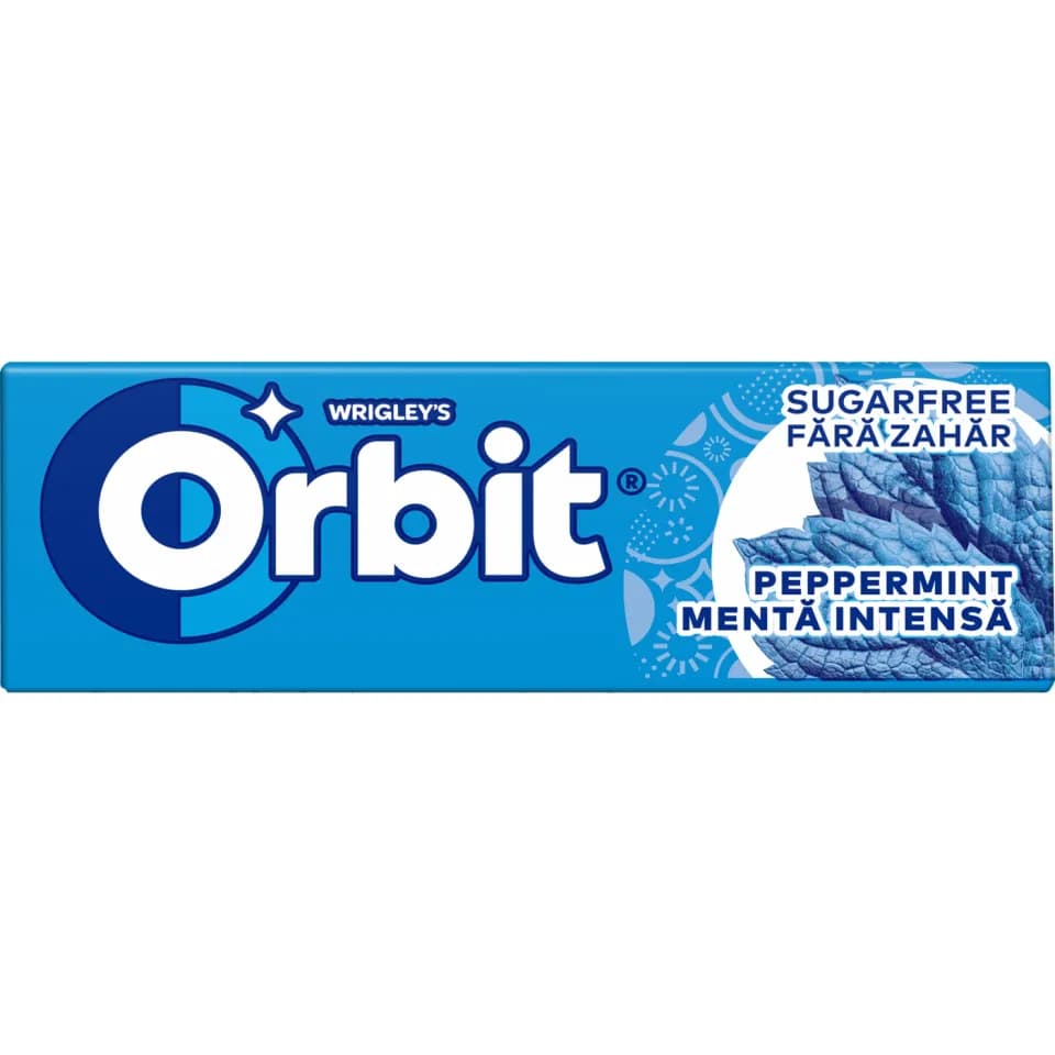 ORBIT Peppermint - Sugar-Free Chewing Gum - 10 pieces - 14g