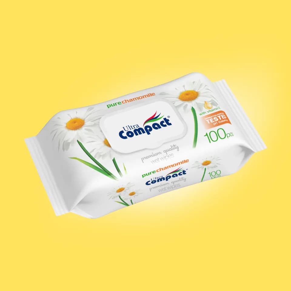 Șervețele umede pentru copii Mușețel Maxi 100 buc. Ultra Compact
