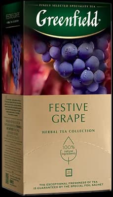 Ceai Greenfield Festive Grape, 25 plicuri