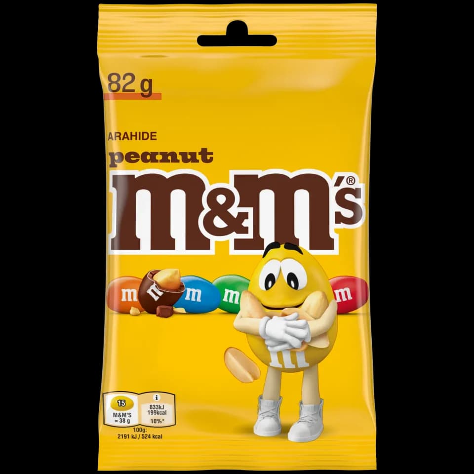 M&M’s Peanut bomboane cu arahide, 82 g