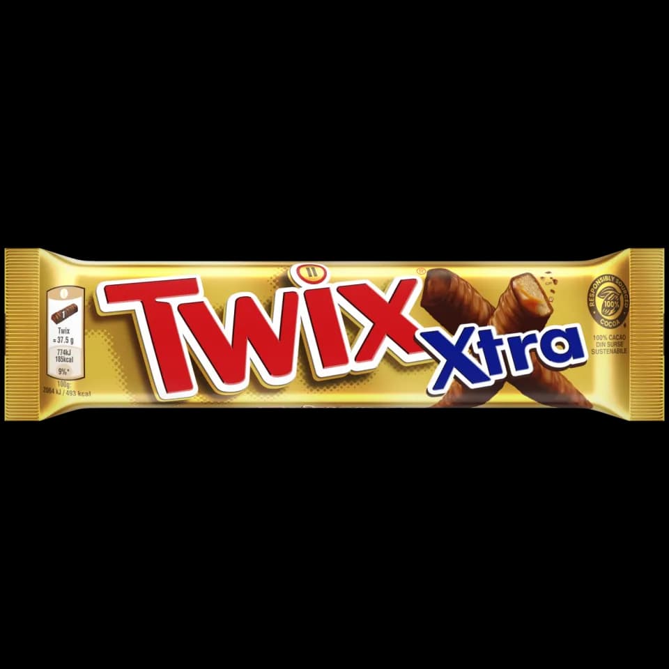 TWIX Xtra Twin - Milk Chocolate covered Biscuit with Caramel - 75g