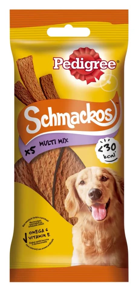 Pedigree Schmackos Dog Treats, Original, 5 pieces, 36g