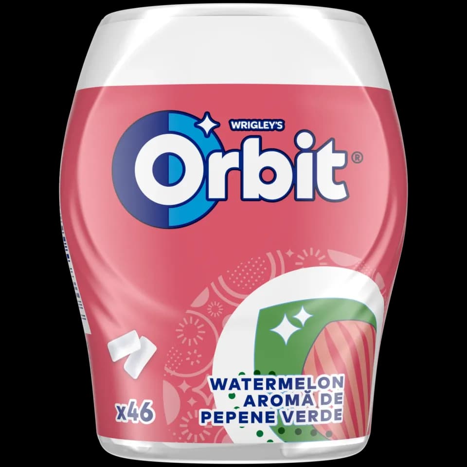 Orbit Watermelon bottle -Sugar-Free chewing Gum - 46 pieces - 64g