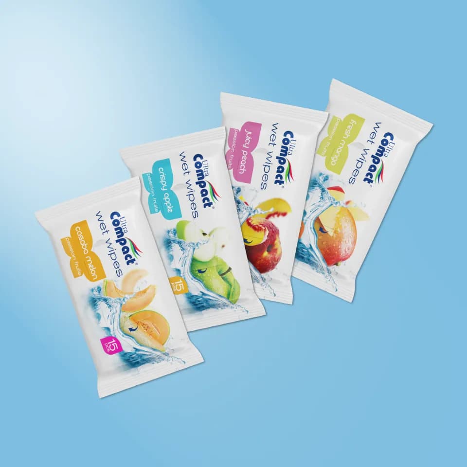 Șervețele umede Fructate 15 buc. Ultra Compact