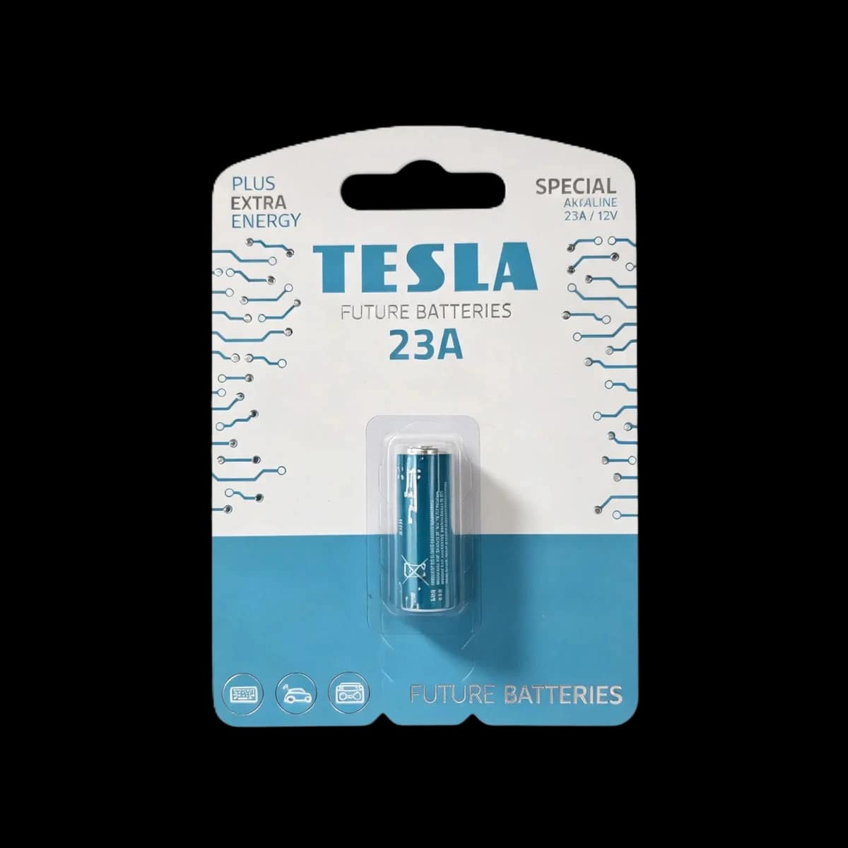 Baterie alcalină specializată Tesla 23A (8LR932 / L1028 / 12V), 1 buc.