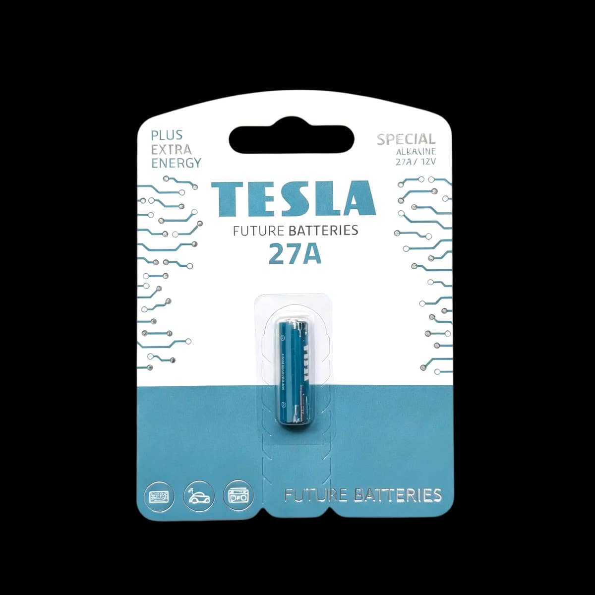 Baterie alcalină specializată Tesla 27A (8LR732 / A27 / 12V), 1 buc.