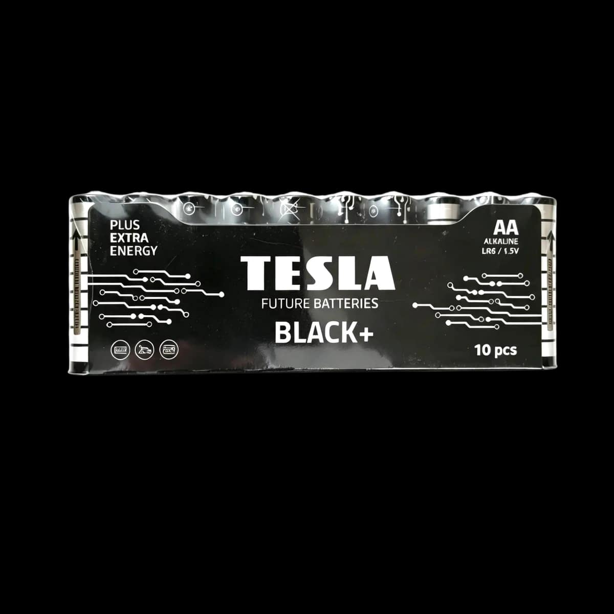 Baterii alcaline Tesla Black+ AA (LR6 / 1.5V), 10 buc. folie
