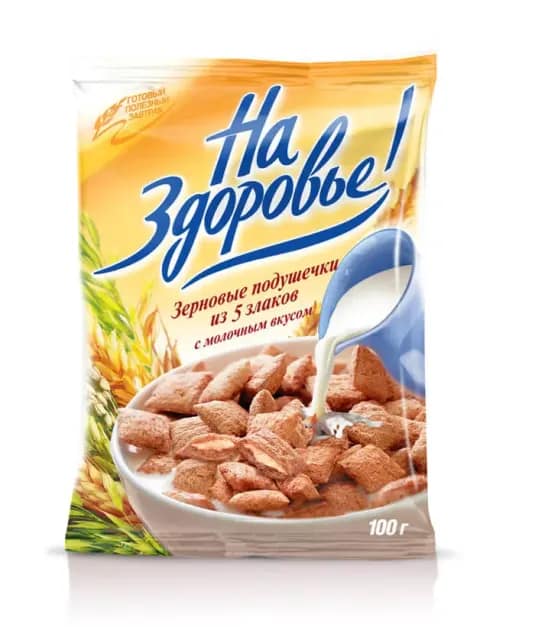 Na Zdorovie Milk Filled Cereal Pillows 100g
