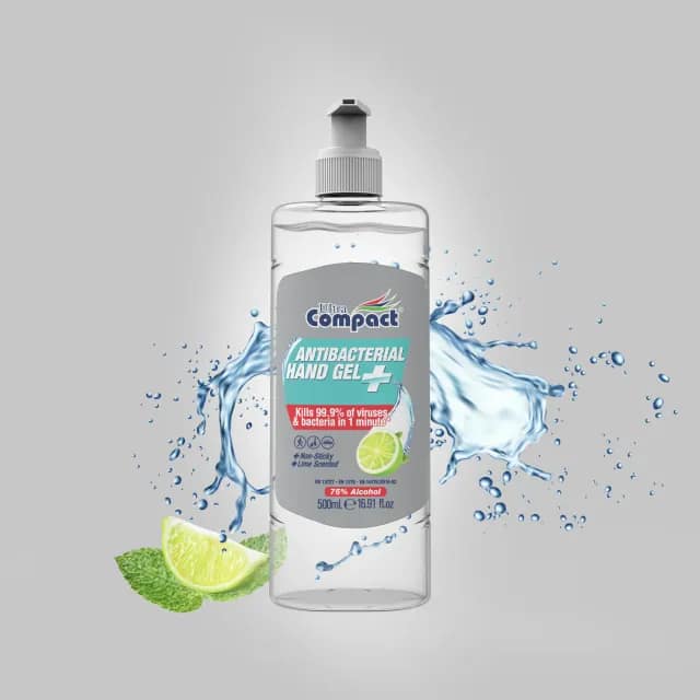Ultra Compact Antibacterial Hand Gel, 500 ml